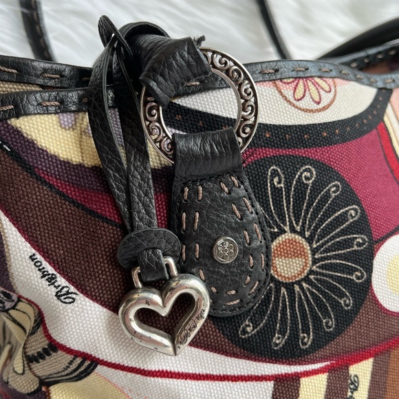 Brighton - Canvas Shoulder Bag. Multi Colors - Picture 3 of 7